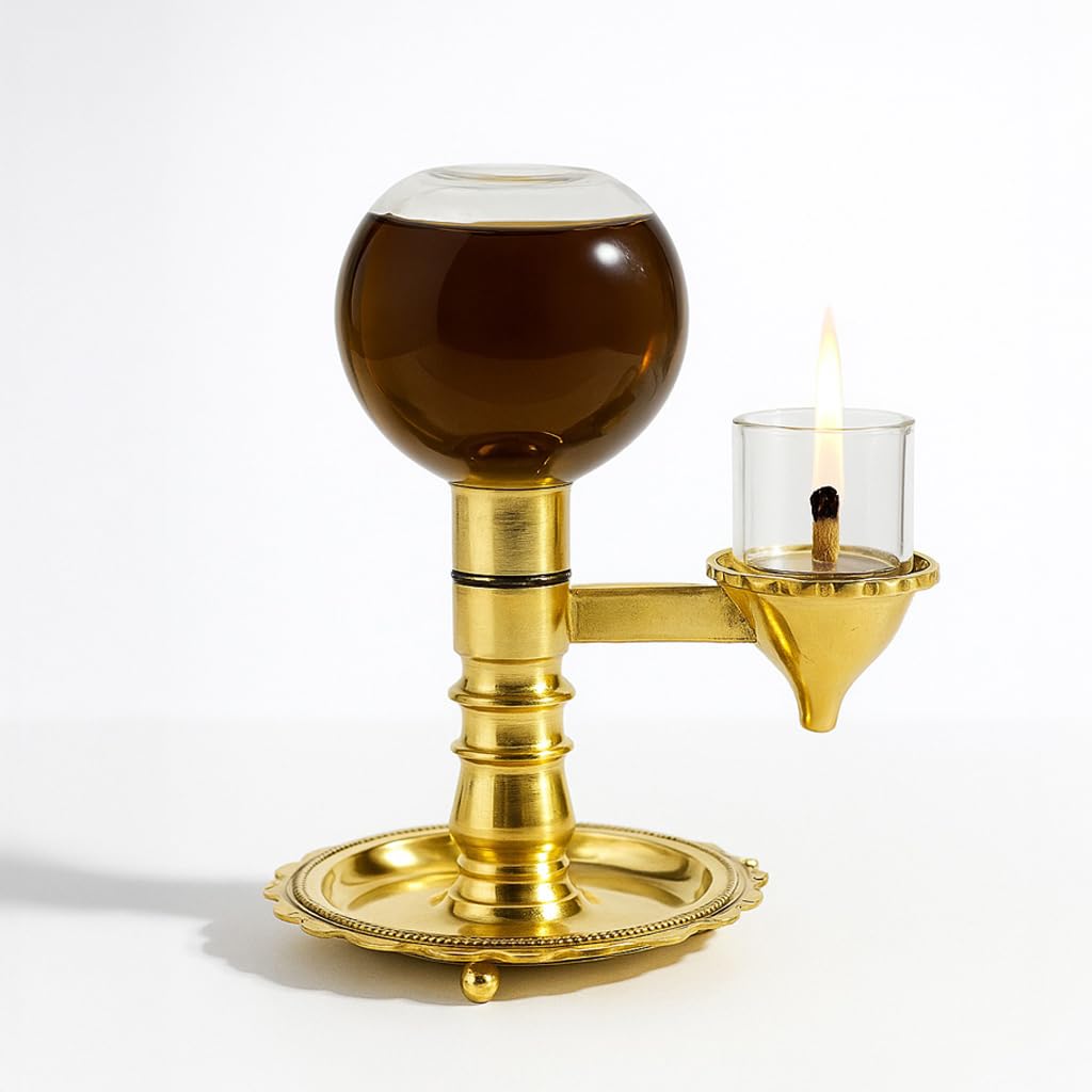 Divine Tales Brass Akhand Jyot Diya for Pooja Meditation