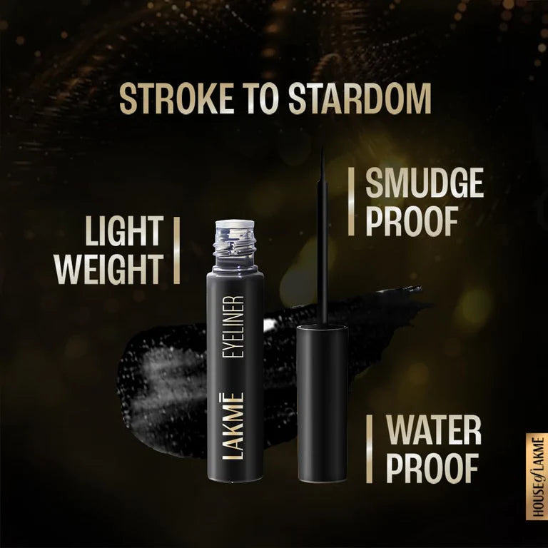 Lakme Absolute Shine Liquid Eye Liner Black – Bold, Glossy & Long-Lasting