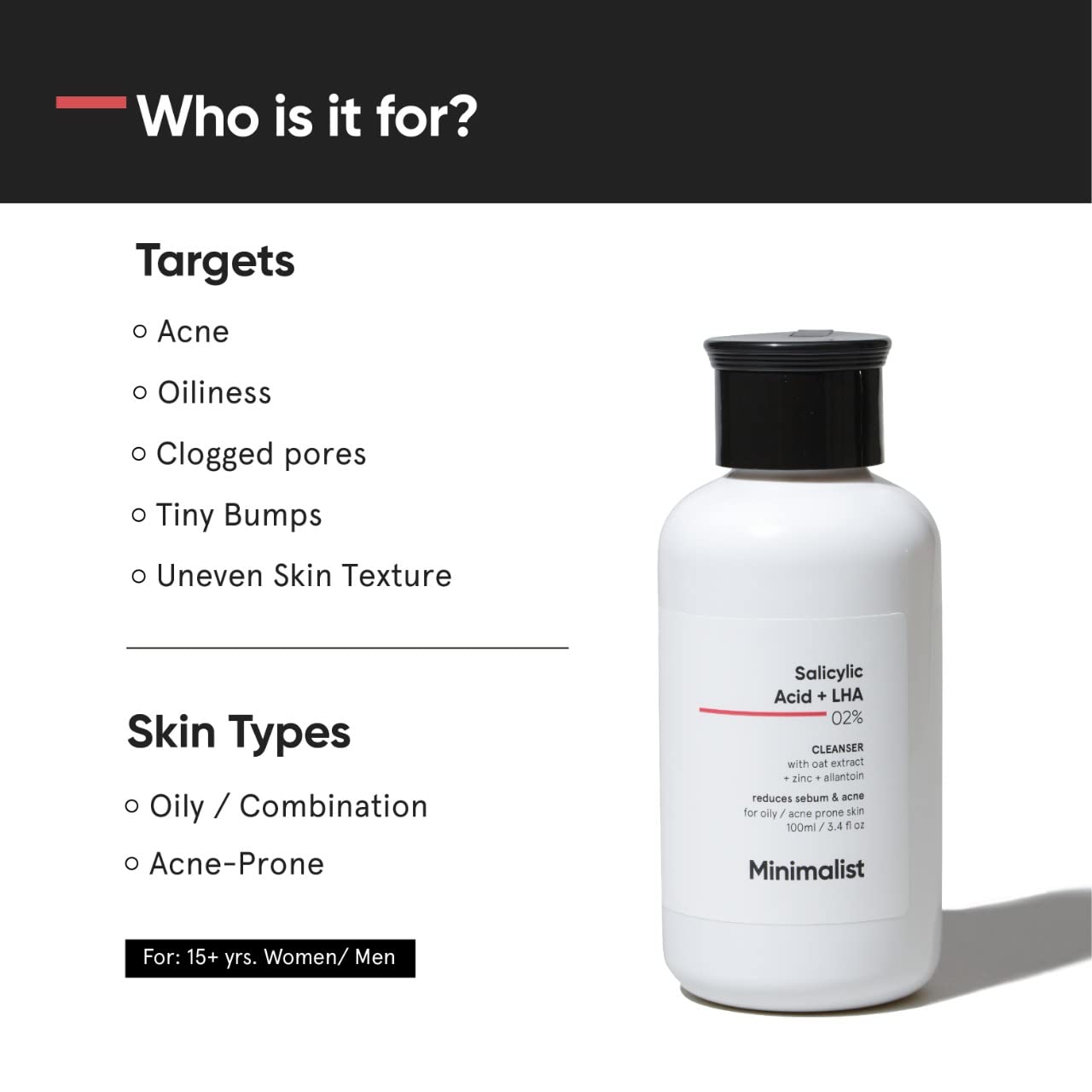 Minimalist Salicylic Acid Face Wash and Body Wash Combo
