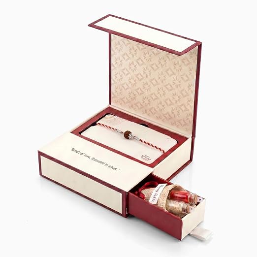 GIVA 925 Silver Sacred Rudraksha Rakhi