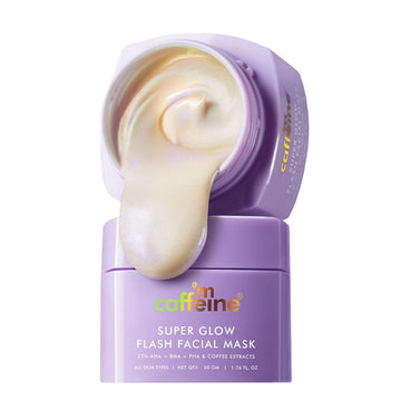 mCaffeine Super Glow 25% AHA+BHA+PHA Flash Face Mask 50g