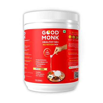 Good Monk Healthy 50+ Nutrition Mix for Seniors 120 Serves Jar 250gm