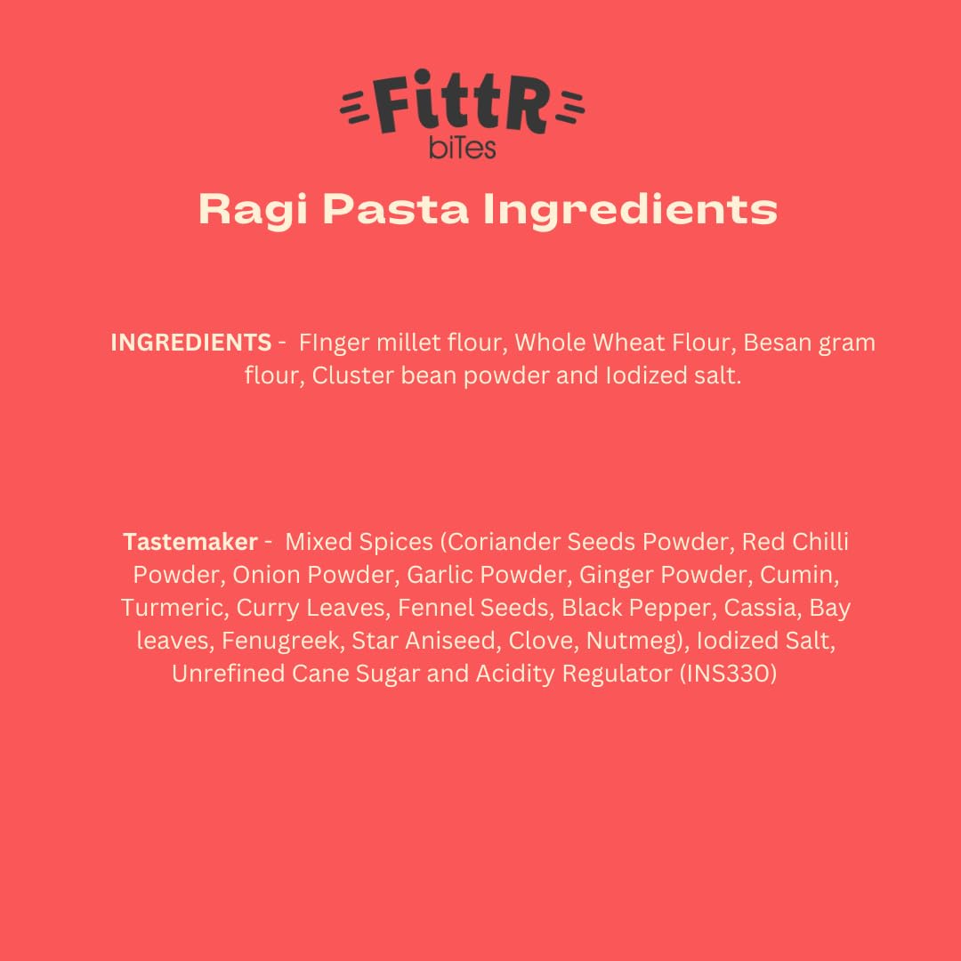 FittR Bites Ragi Millet Pasta - 360 Grams