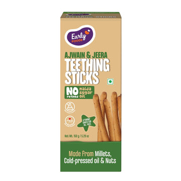 Early Foods - No Refined Sugar No Maida Ajwain Teething Sticks - 150g