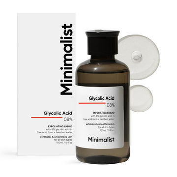 Minimalist 8% Glycolic Acid Toner For Glowing Skin-150 ml