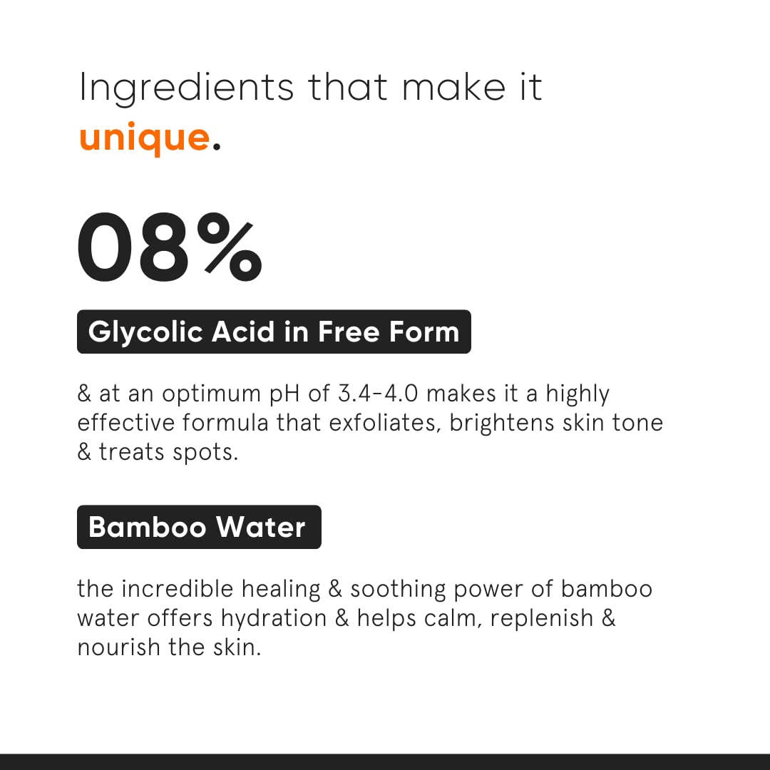 Minimalist 8% Glycolic Acid Toner For Glowing Skin-150 ml