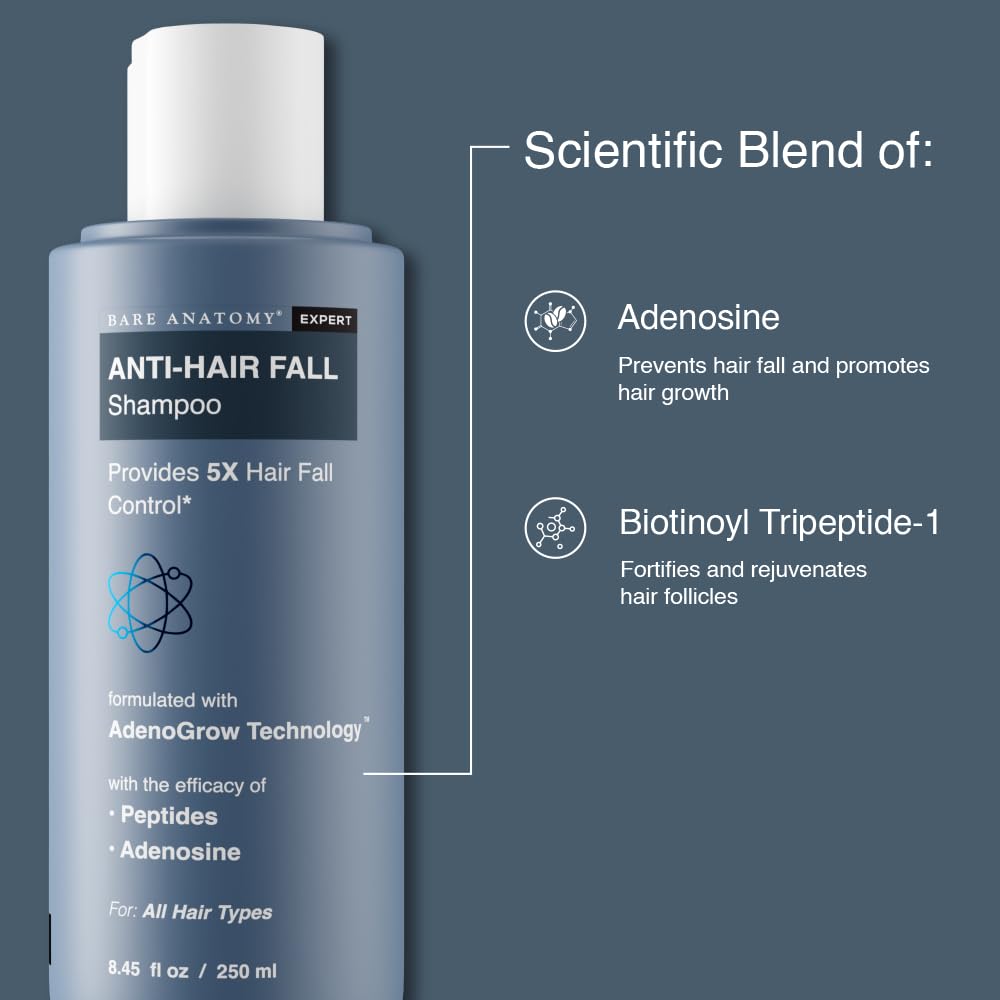 Bare Anatomy Anti Hair Fall Shampoo - 5x Hair Fall Control & Growth