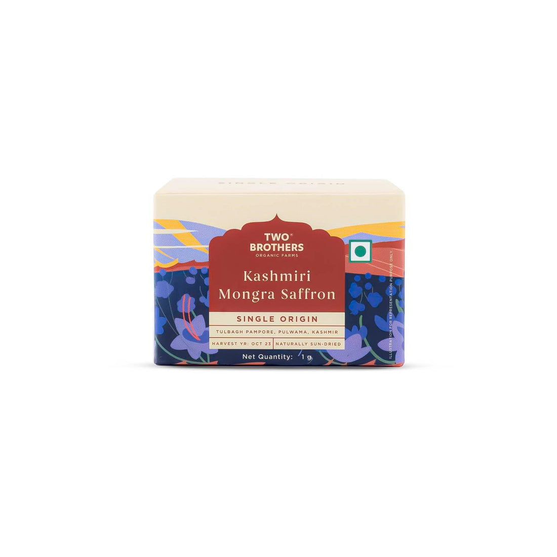 TWO BROTHERS ORGANIC FARMS Kashmiri Mongra Saffron (1g)