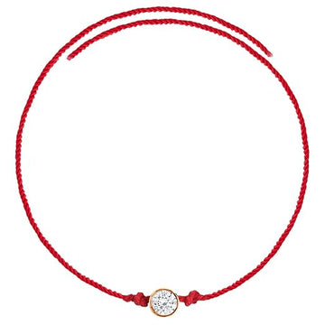 GIVA 925 Silver Sphere Zircon Rakhi with Roli Chawal, Cotton Thread