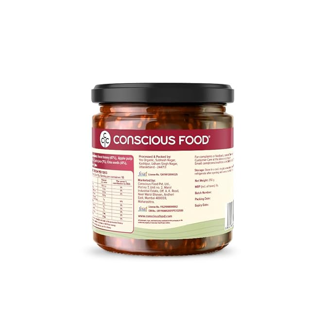 Conscious Food Apple Chia Jam | 250g