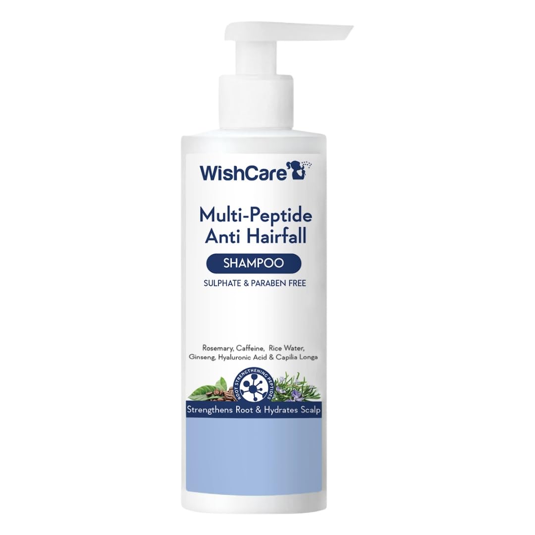 WishCare Multi Peptide Anti Hairfall Shampoo – Paraben & Sulphate Free Shampoo -250ml