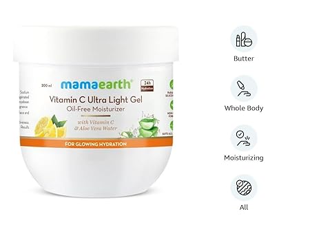 Mamaearth Vitamin C Ultra Light Gel Oil-Free Moisturizer - 200 ml