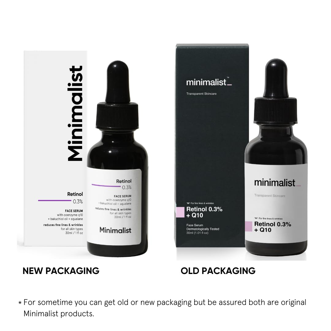 Minimalist Anti-Aging Night Serum with 0.3% Retinol & Q10|30ml