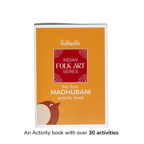 Gubbachhi MADHUBANI Wooden 5-in-1 Puzzle Set 4 Yrs to 8 Yrs