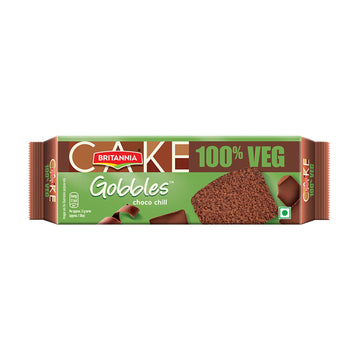 Britannia Gobbles Cake 100% Veg Bar Cake Chocolate - 60 G