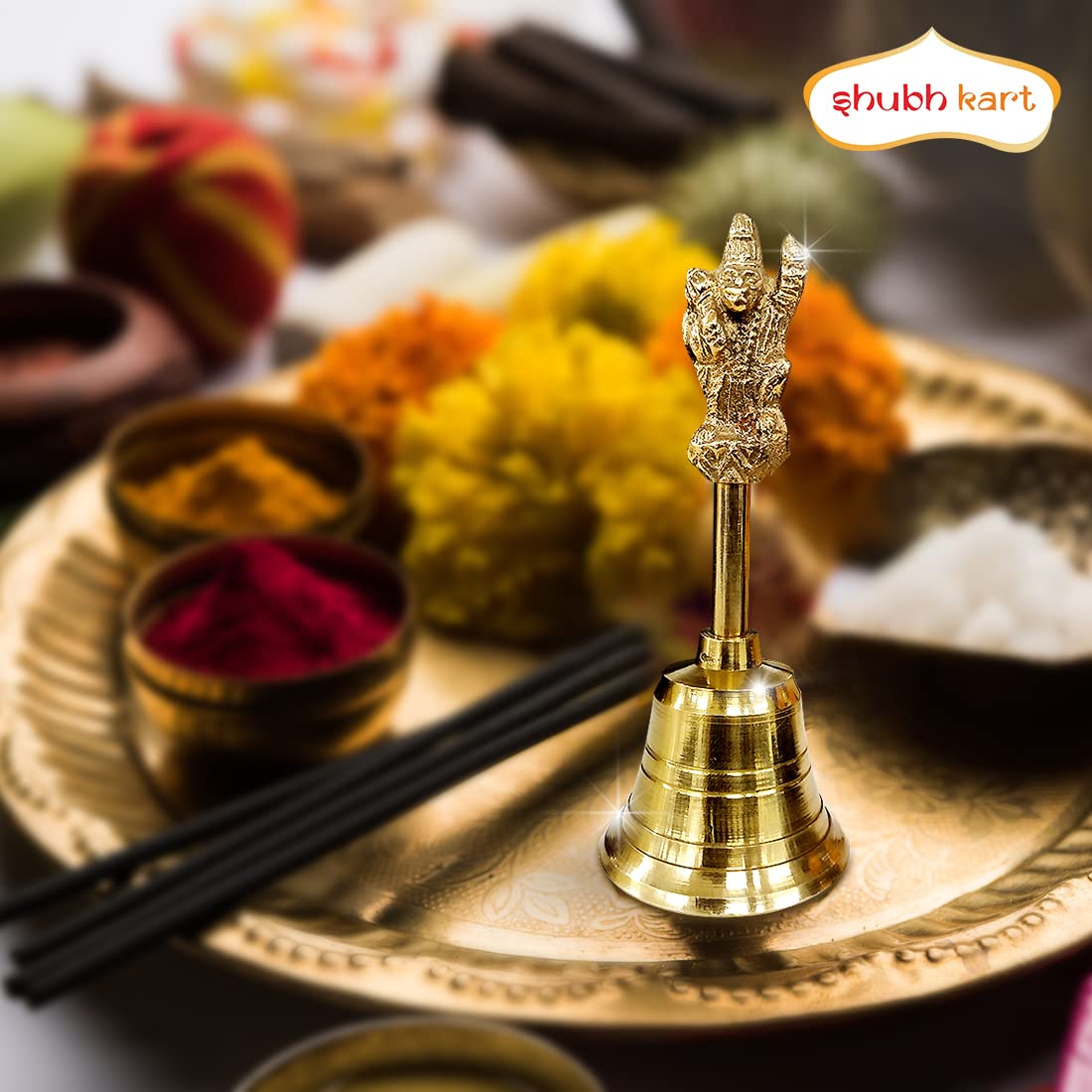 Shubhkart Nitya Hanuman Ghanti | Brass Pooja Bell