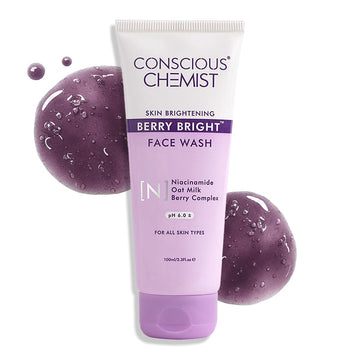 Conscious Chemist® Niacinamide De-Tan Face Wash - Berry Bright 100ml