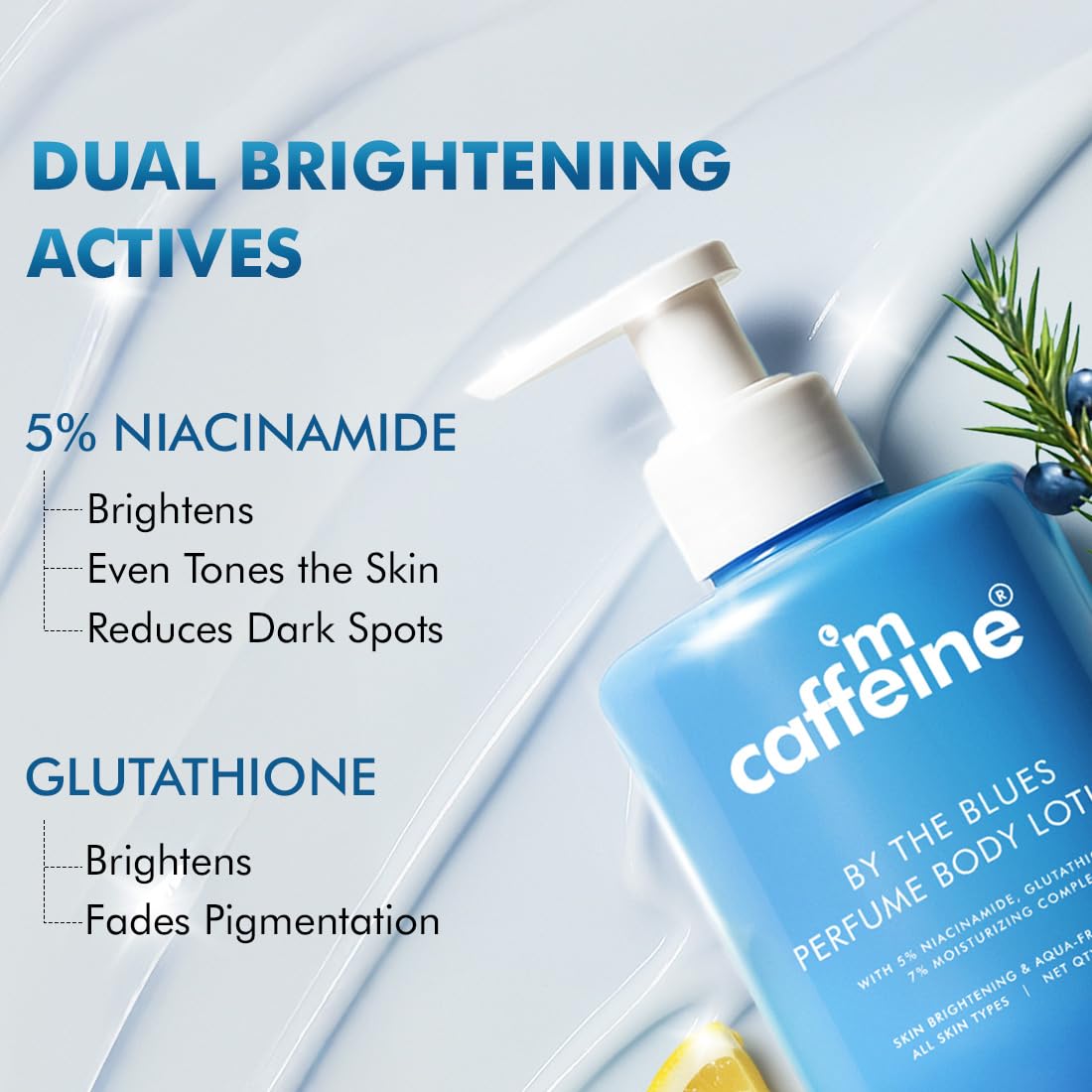 mCaffeine Blues Brightening Body Lotion for All Skin Types-300ml