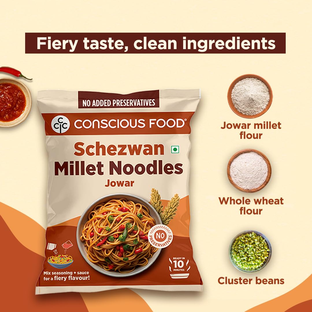 Conscious Food Schezwan Millet Noodles | 207g