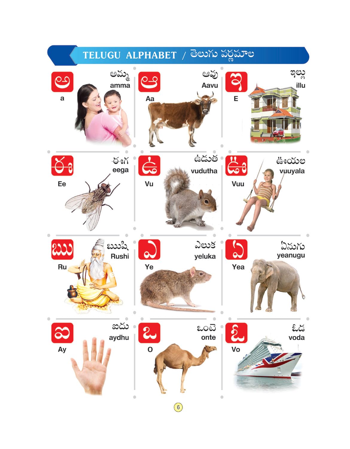 All in One English - Telugu Big Board Book for Kids : Early Learning Picture Book for Childern of Age 2+ Years