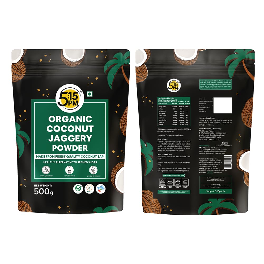 5:15PM Organic Coconut Sugar 500g