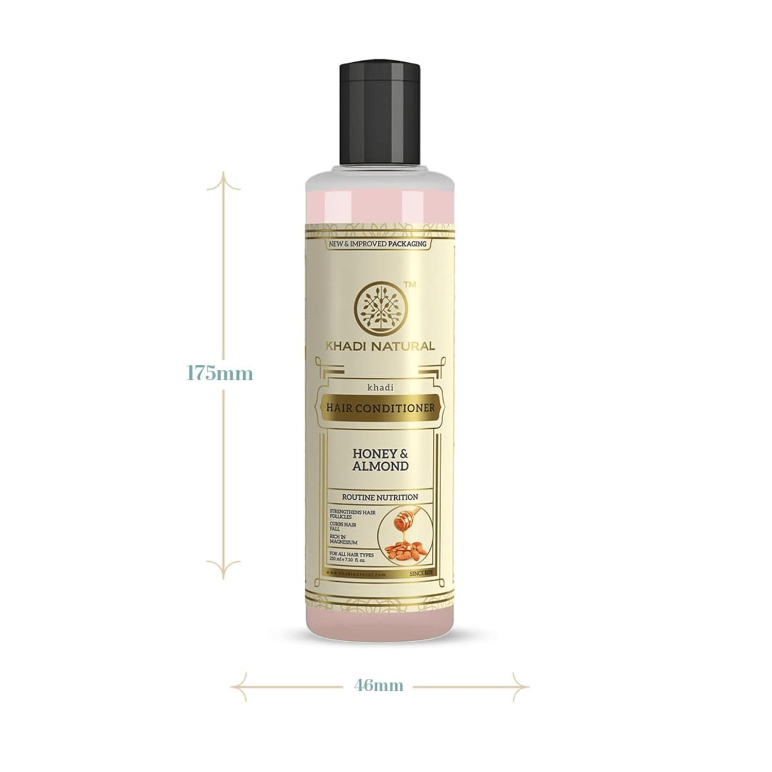 Khadi Natural Honey & Almond Hair Conditioner for Controlling Hair Fall 200 ml