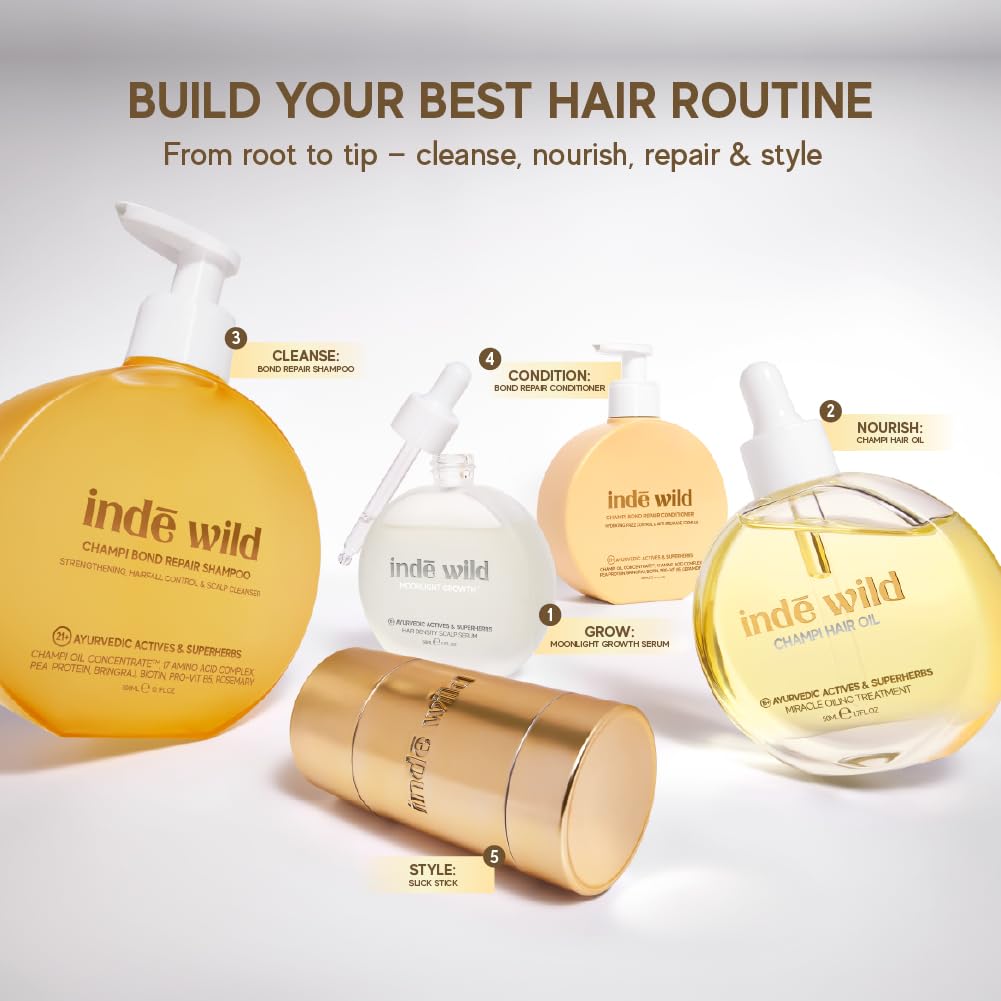 indē wild Champi Sleek Stick (30ml) | Hair Taming Stick with Champi Oil Concentrate™