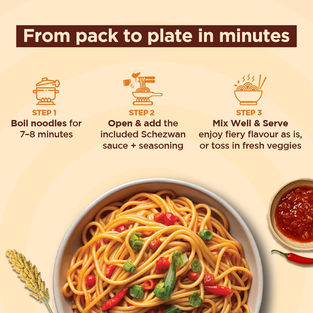 Conscious Food Schezwan Millet Noodles | 207g