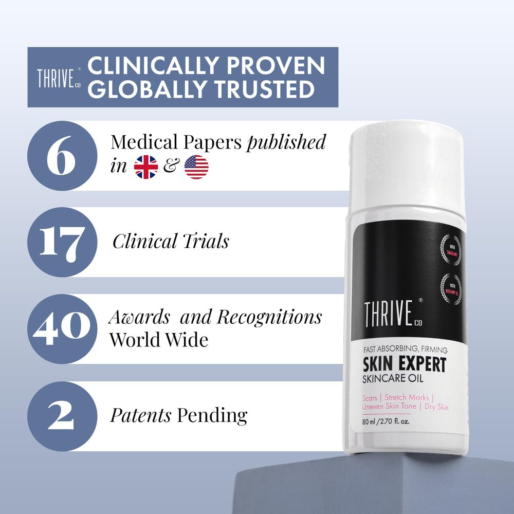 ThriveCo Non-Sticky Skincare Oil suitable for Stretch Marks
