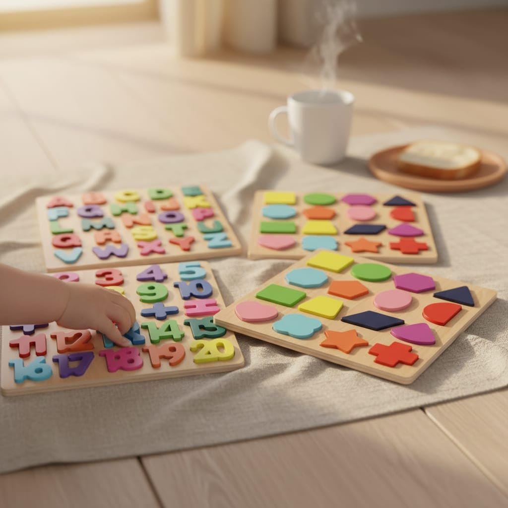 Chocozone Wooden Learning Educational Game Board
