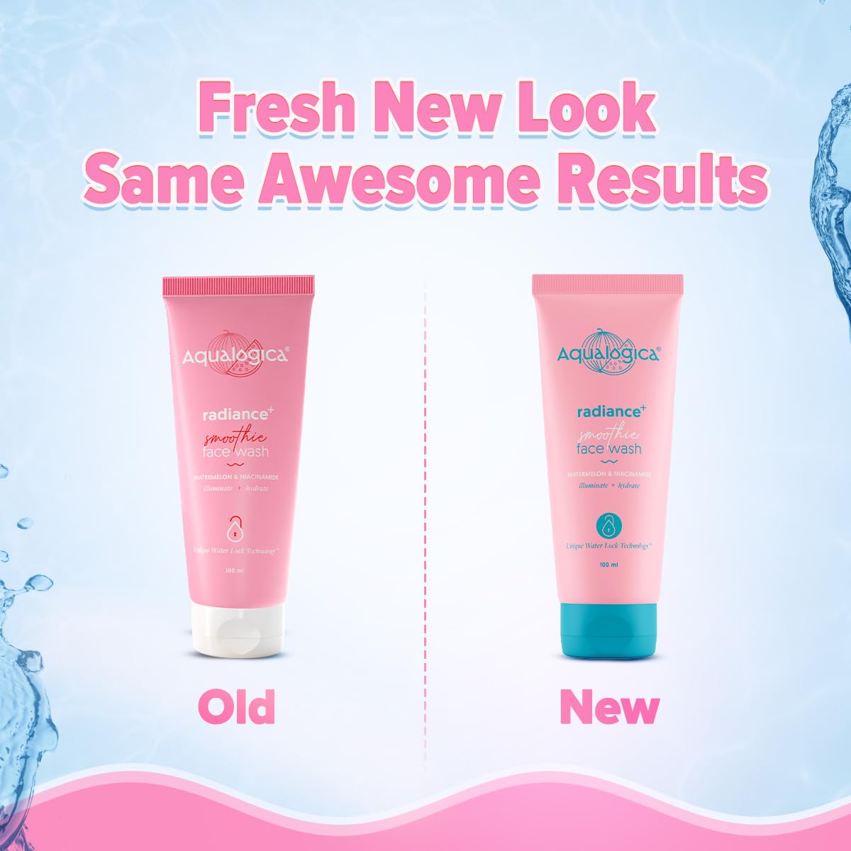 Aqualogica Radiance+ Smoothie Face Wash with Watermelon & Niacinamide-100 ml