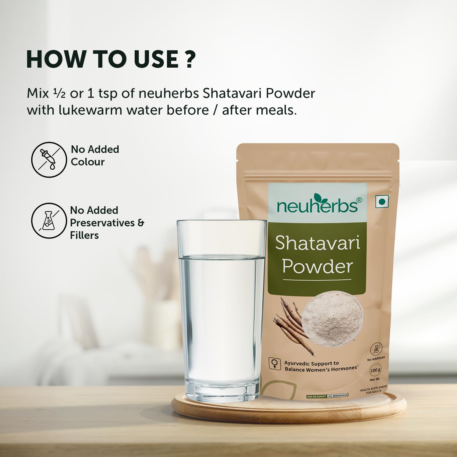 Neuherbs Shatavari Powder 100gm
