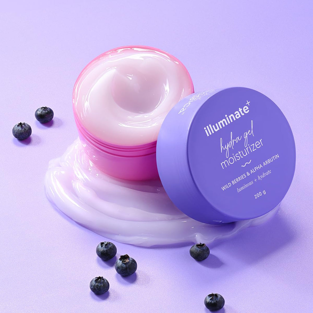 Aqualogica Illuminate + Hydra Gel Moisturizer with Wild Berries & Alpha Arbutin
