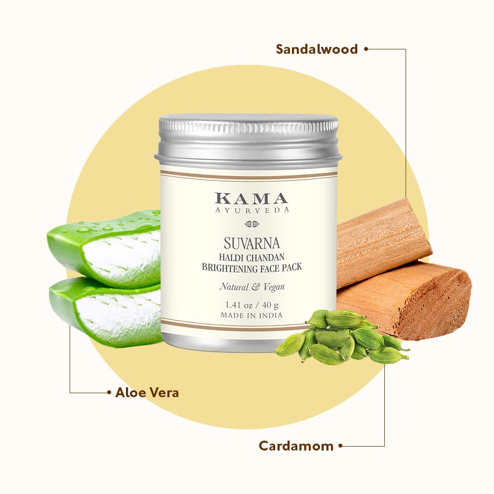Kama Ayurveda Suvarna Haldi Chandan Brightening Pack - 40g