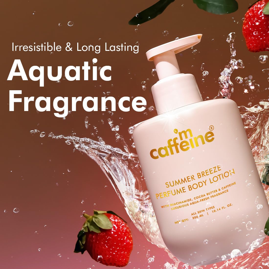 mCaffeine Fruity & Aqua Lotion Combo – 300ml x 2