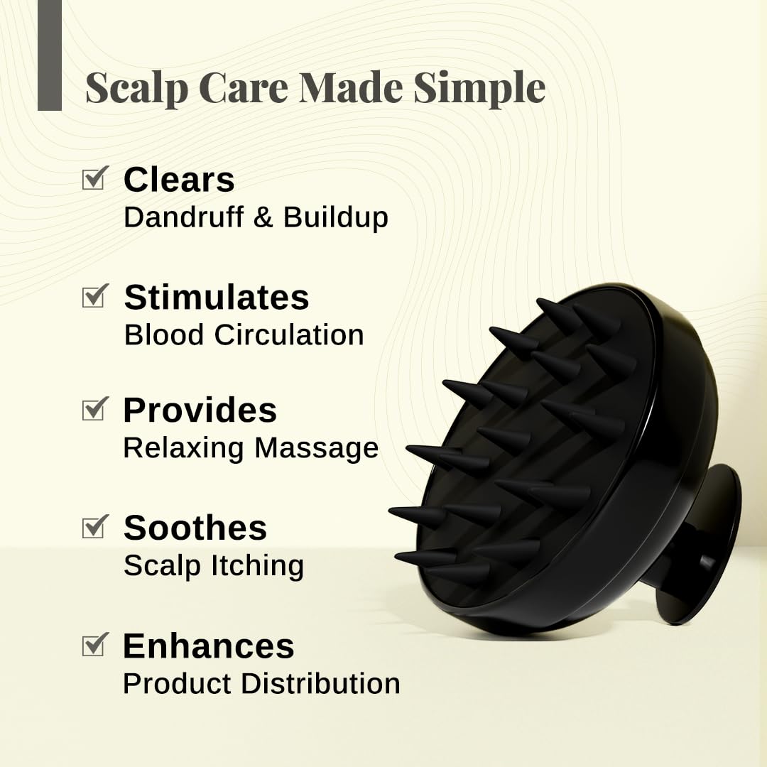 Bare Anatomy Scalp Massager Brush | Soft Silicone Bristles
