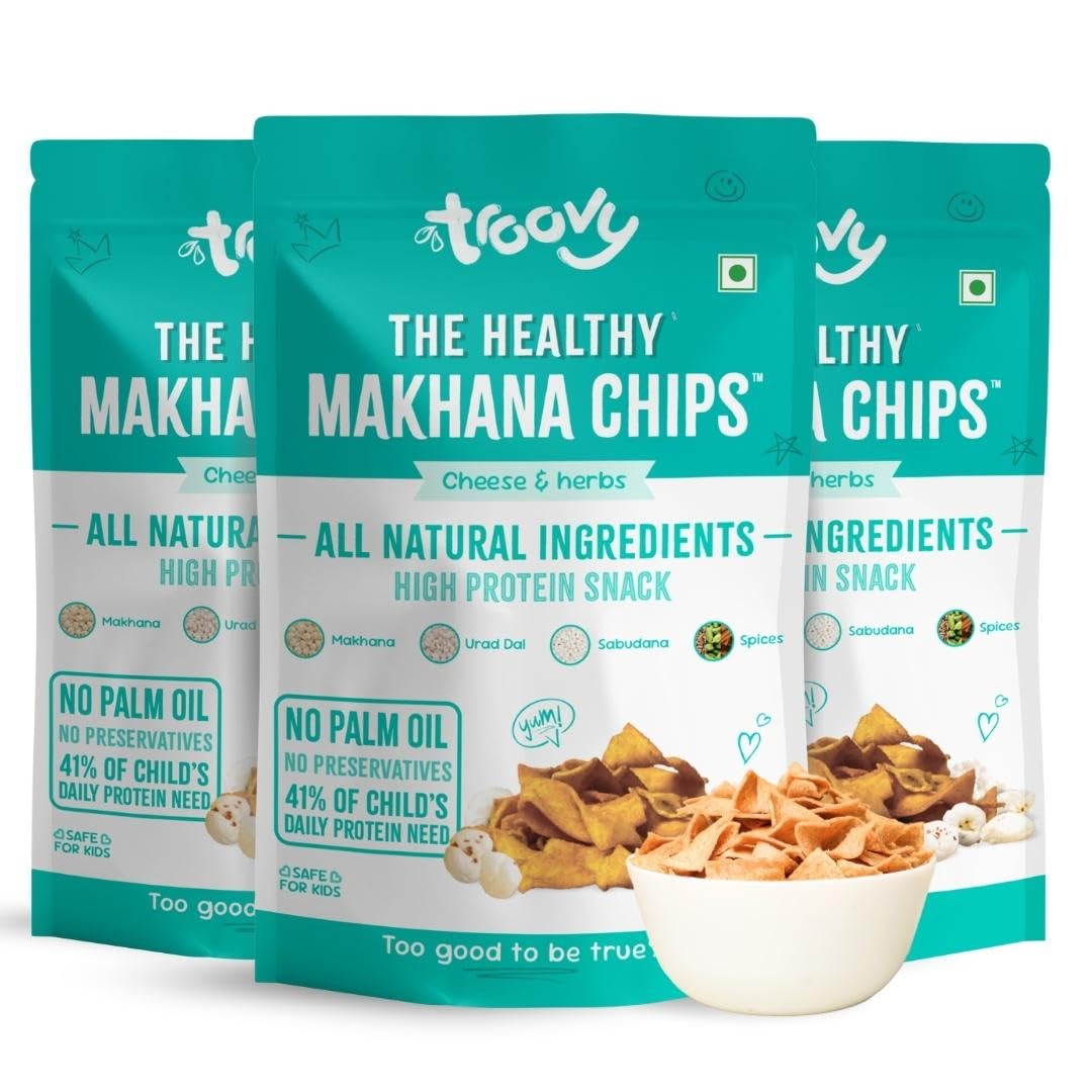 Troovy Makhana Chips | 60g (Pack of 3)
