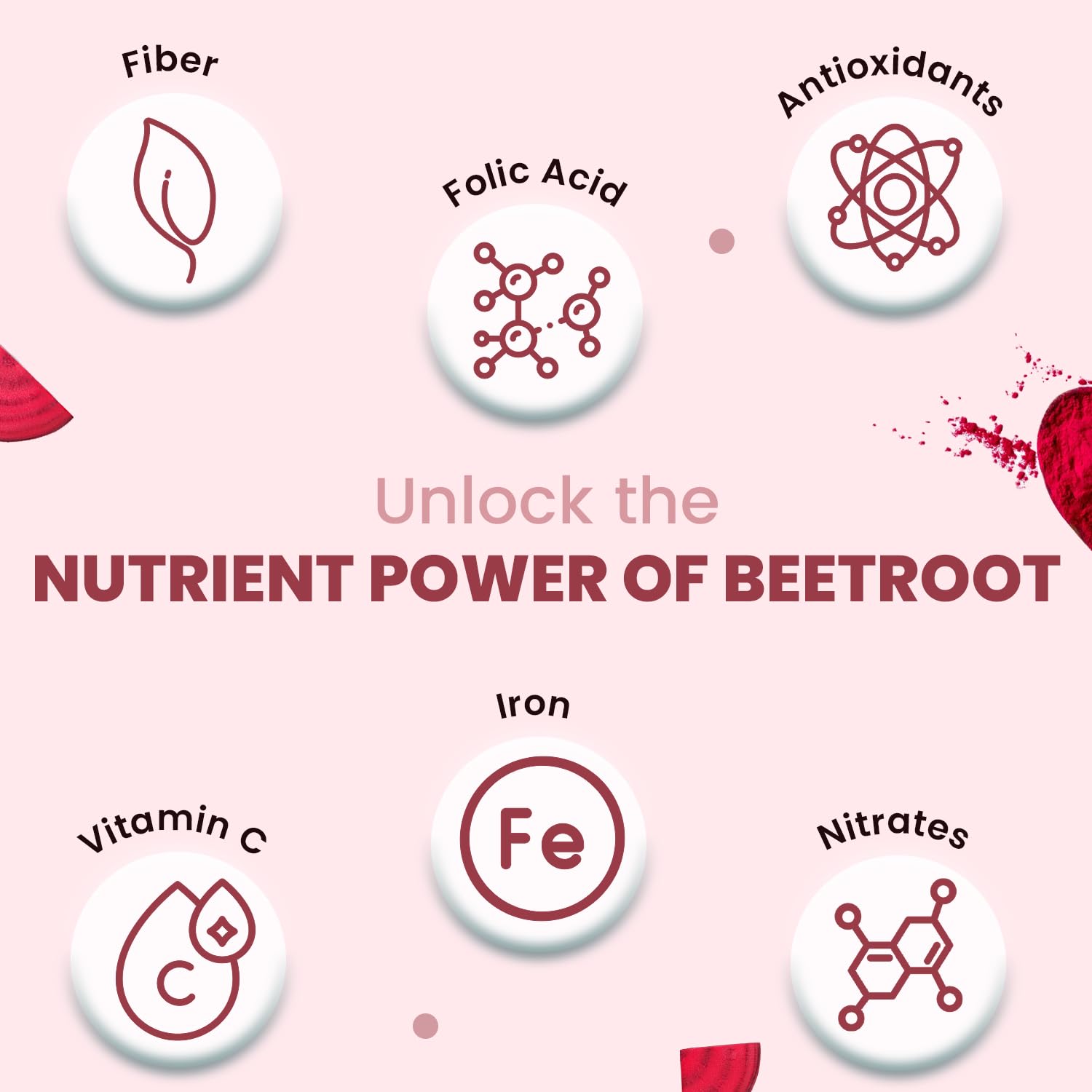 Neuherbs Natural Beetroot Powder For Face, Skin & Hair (100g)