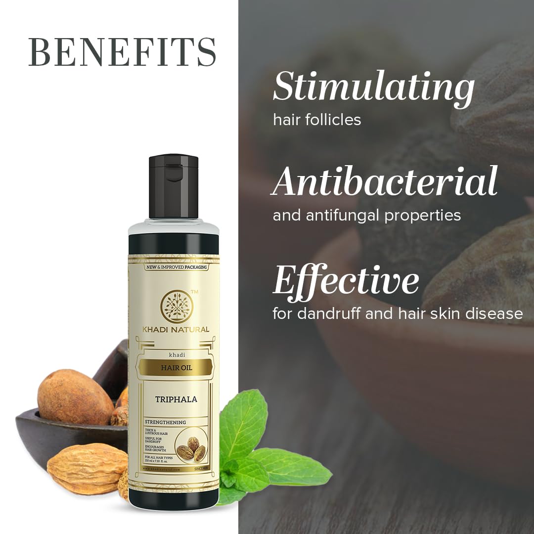 Khadi Natural Triphala Herbal Hair Oil - 210ml