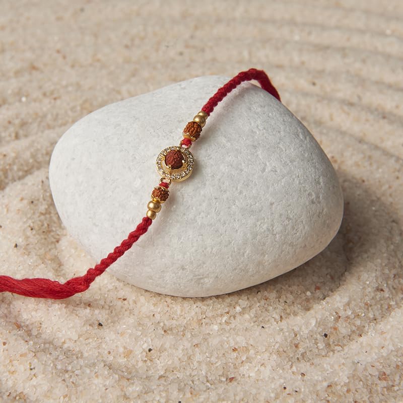 THE GIFT STUDIO.COM | Rudraksha Bliss Rakhi Hamper for Brother