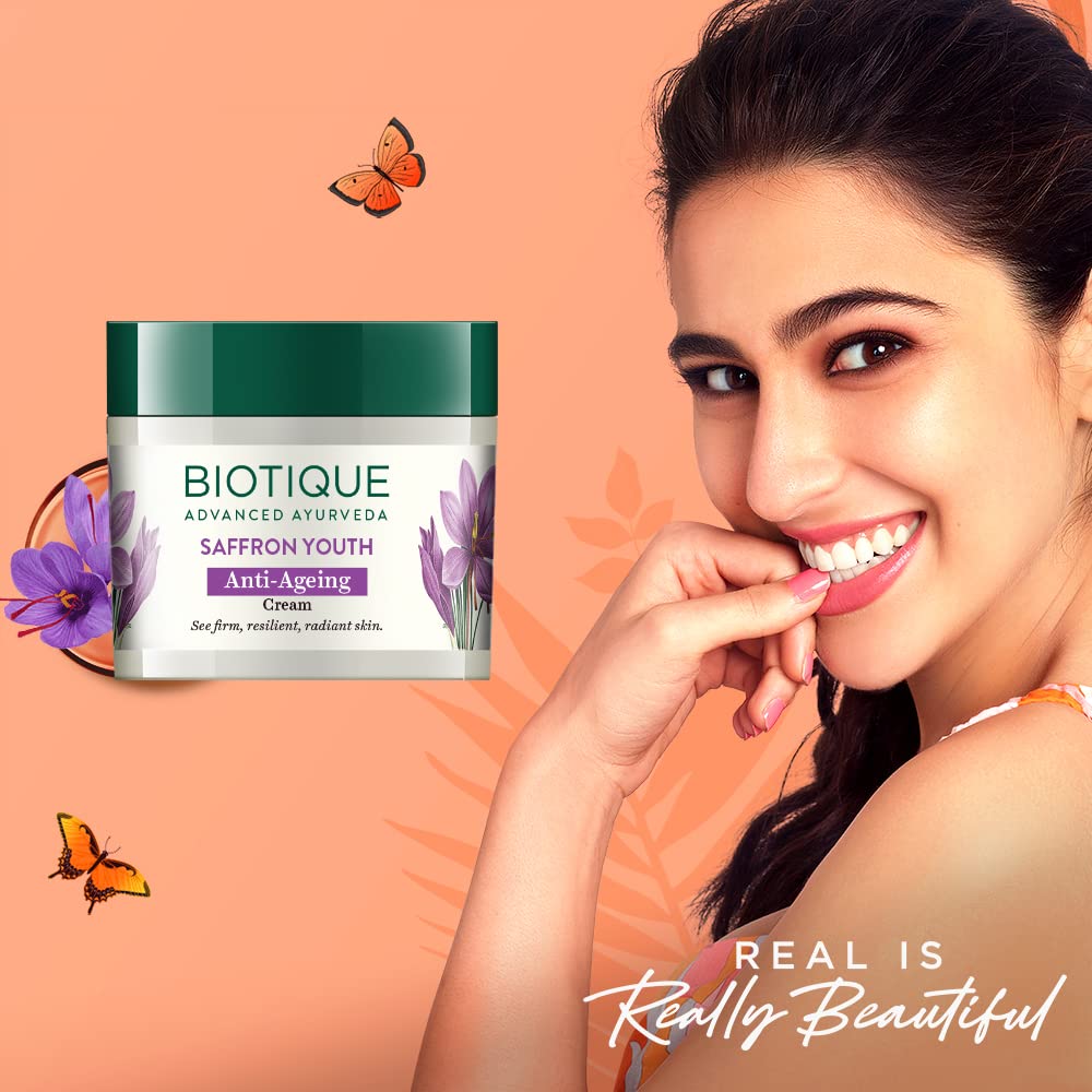 Biotique Saffron Dew Youthful Moisturizer – 50g
