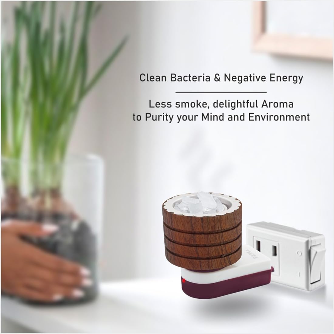 PANCA Sheesham Wooden Kapoor Dani, Pooja Camphor Diffuser for Home