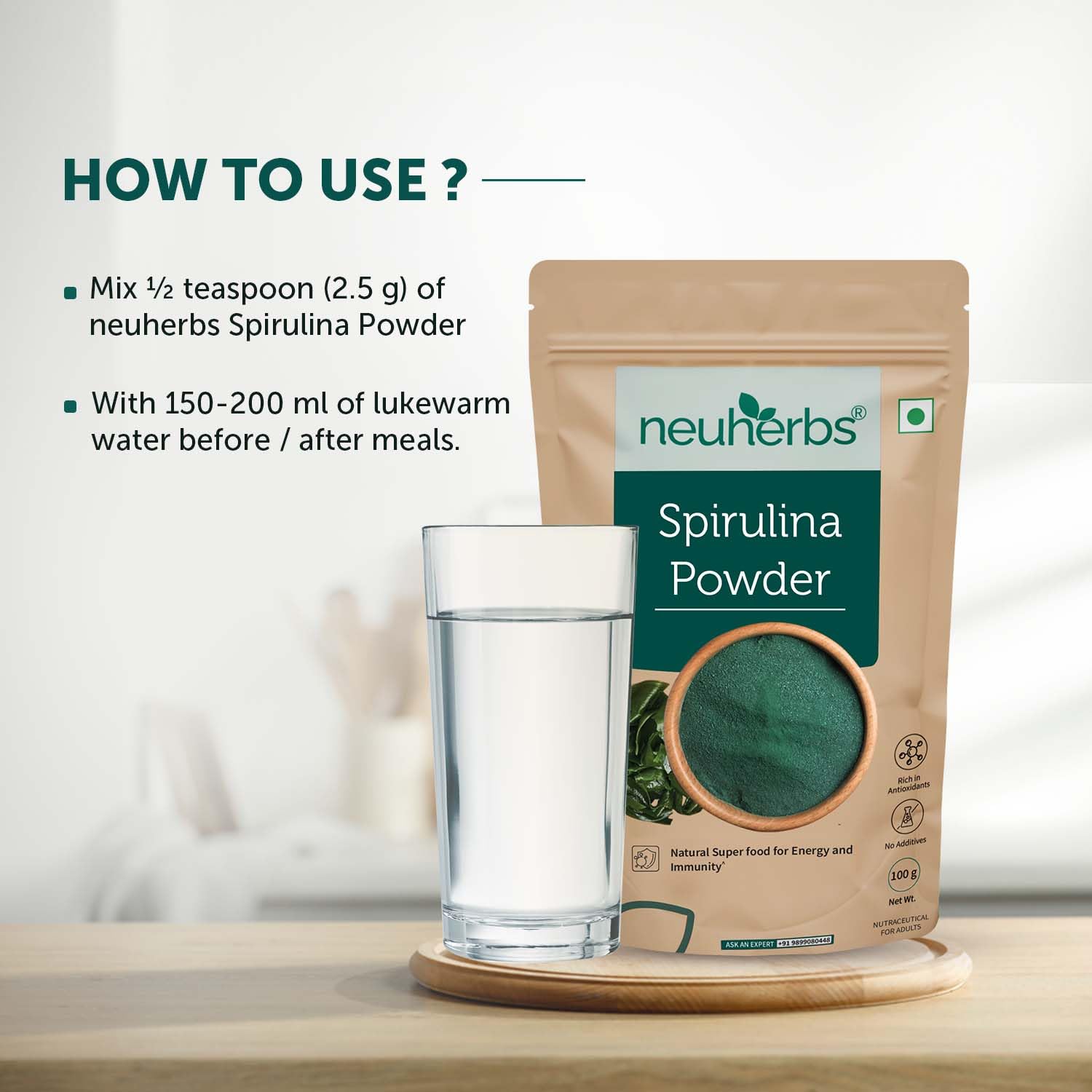 Neuherbs Spirulina Powder - 100g