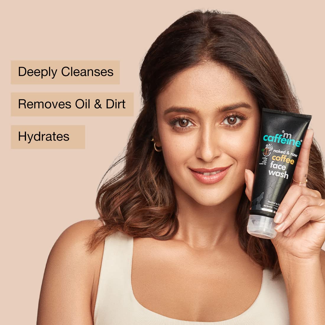 mCaffeine Tan Removal Face Wash for All Skin Types 75ml