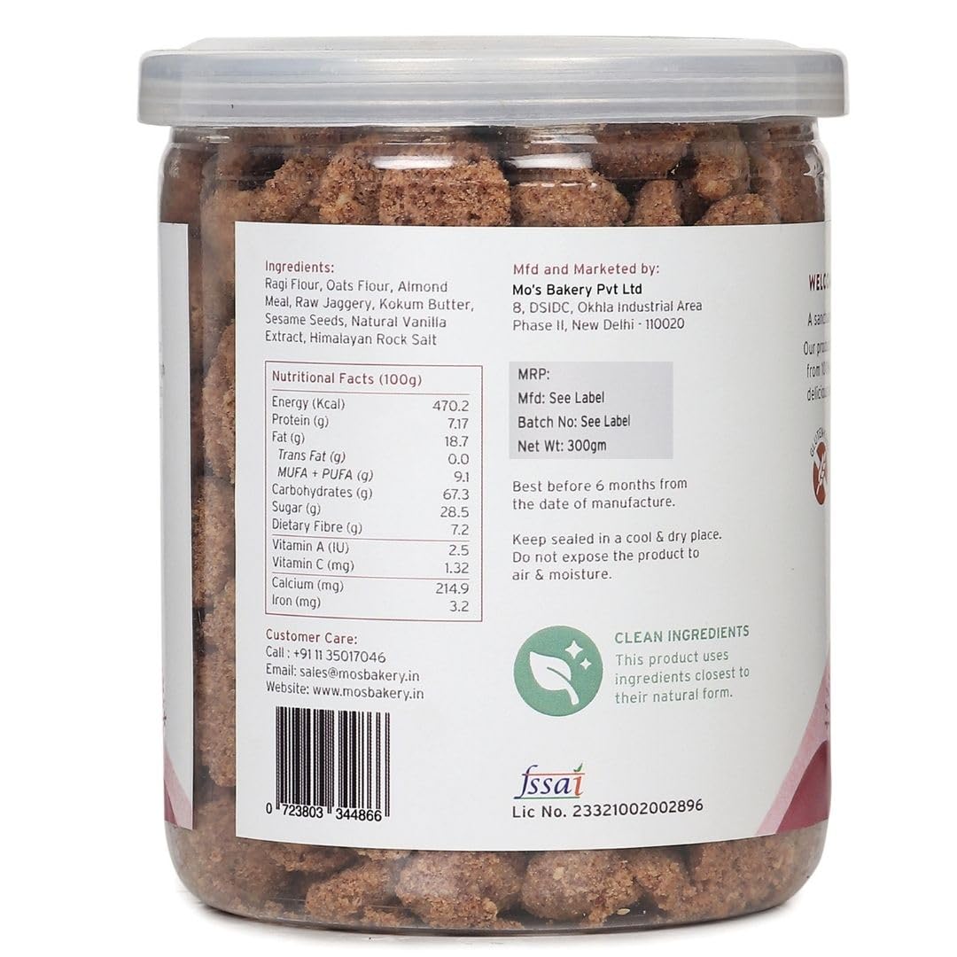 Mo's Gluten-Free Ragi Cookies, 300 Grams