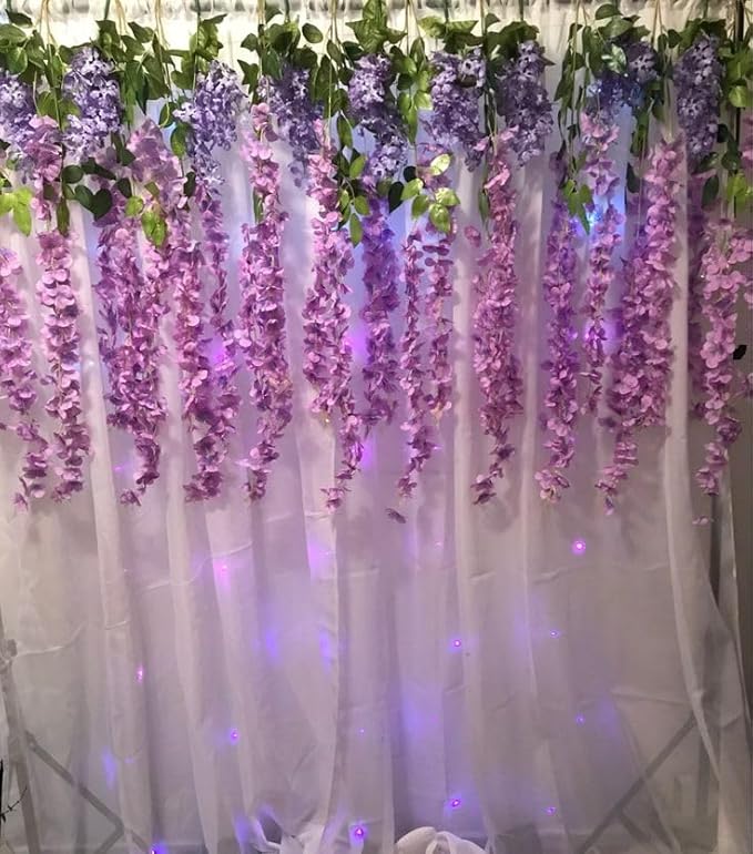 Lazybee Ganpati Decor Kit with Wisteria, Curtains & LED Lights