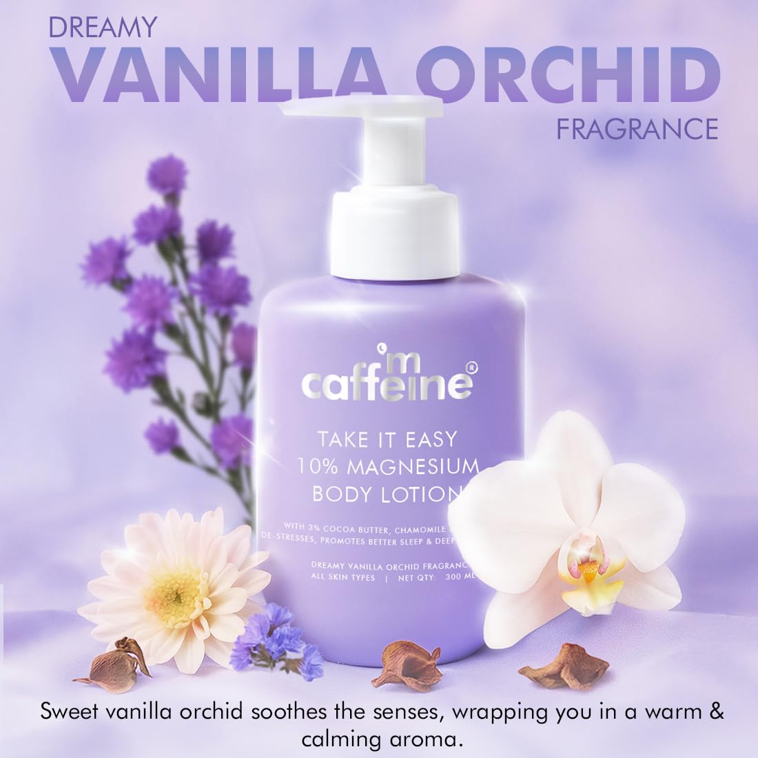 mCaffeine 10% Magnesium Body Lotion | Stress Relief 300ml