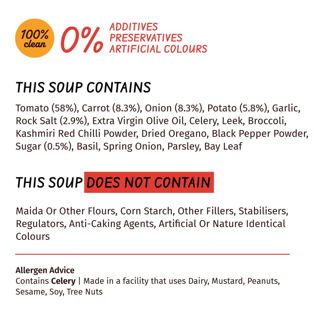 Simplify Tomato Soup and Spinach &amp; Broccoli Soup - Pack of 2
