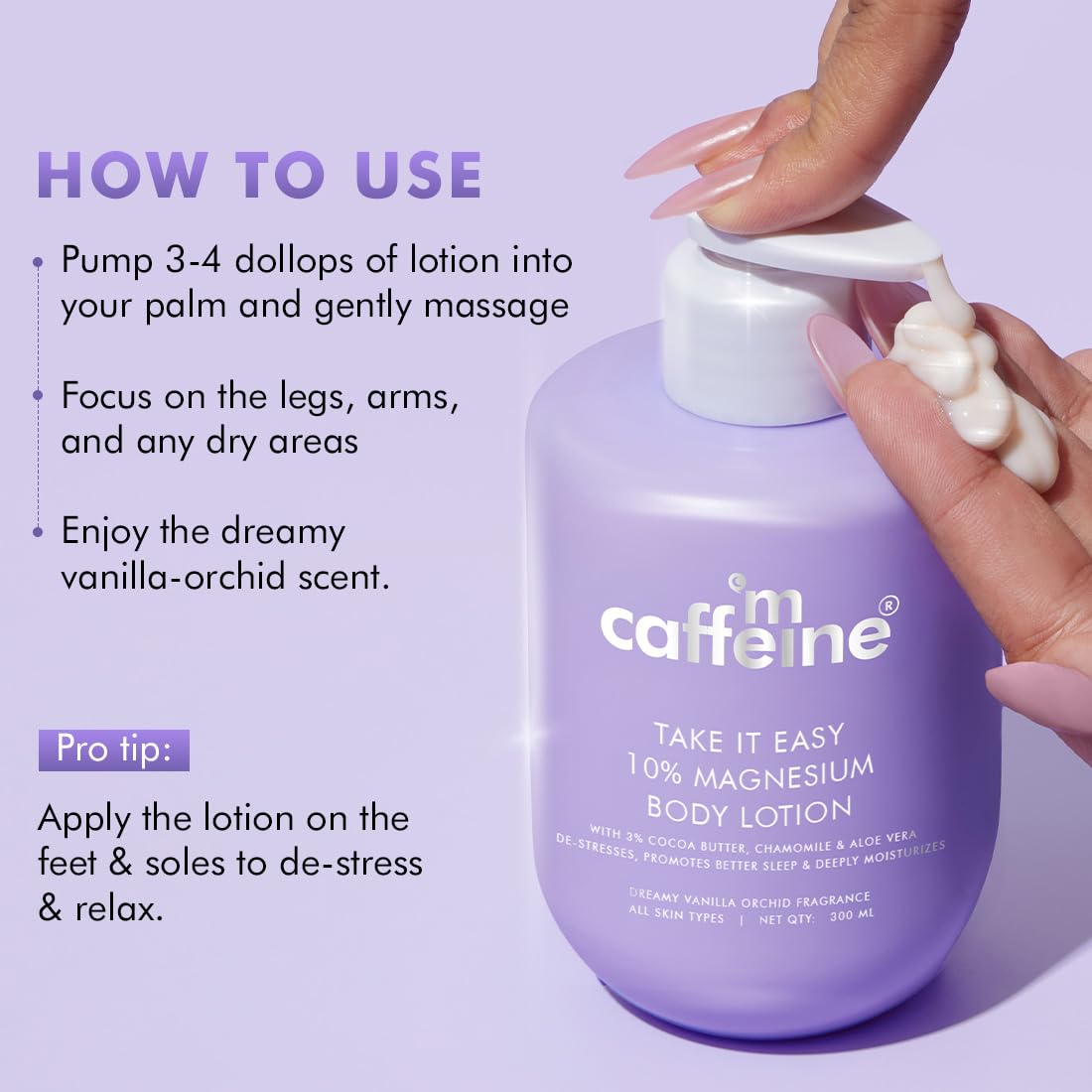 mCaffeine 10% Magnesium Body Lotion | Stress Relief 300ml