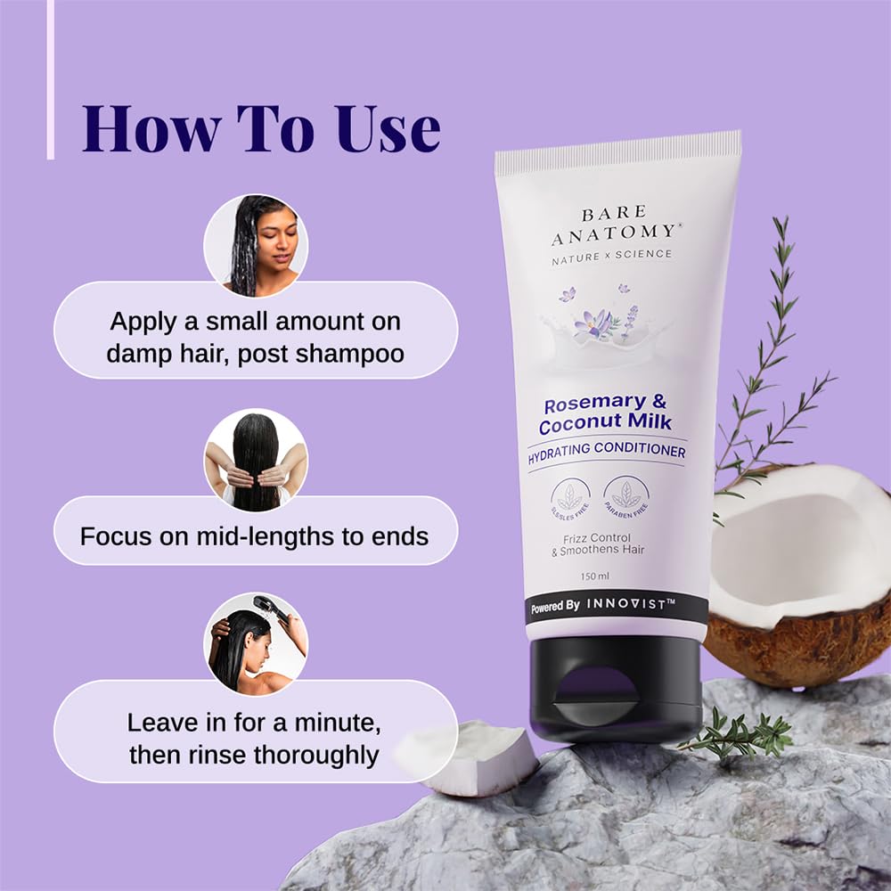 Bare Anatomy Nature X Science Rosemary & Coconut Milk Hydrating Conditioner